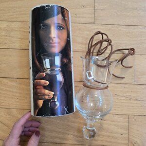 vintage 70's | HolmeGaard clear wine glass necklace